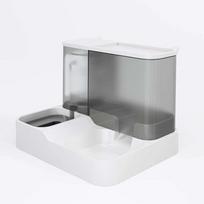 Pet Automatic Feeder Cat Pet 1L Water Dispenser Large Capacity Water Dispenser Dry Wet Separation Cats Dogs Food Container pilka