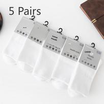 5 Pairs of Women's Wide Mouth Non Leg Mid Tube Moon Socks 5 Pairs balta
