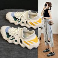 New 2024 daily casual sports shoes children's versatile coconut shoes strictly selected trendy shoes octopus mesh shoes 36 gray
