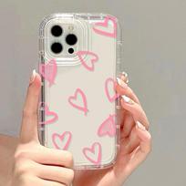 Love Heart Phone Case For Iphone 11 Fundas Iphone 13 14 15 Pro Max 12 XR 7 8 Plus X Xs SE   15promax 13promax Soft TPU Cover For iPhone13 14