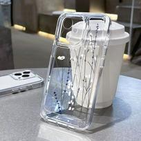 Skaidrus dėklas su gėlėmis Samsung Galaxy S23 Ultra Funda S24 Ultra S22 Plus S21 FE S20 FE S10 Plus Silikoninis minkštas TPU galinis dangtelis S23