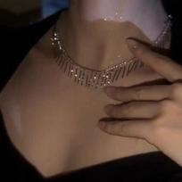 Exquisite Women's Tassel Necklace: Summer 2023 Light Luxury Fashion for a Chic Look sidabras