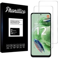 Tempered Glass for Xiaomi Redmi Note 12 5G [Pack 2] Phonillico® Screen Protector Glass Film skaidri