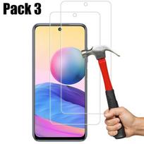 Lot 3 Verre Trempé pour Redmi Note 10 5G Films Anti Trace