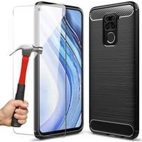 Coque de protection pour Redmi Note 9 - E.F.CONNECTION - Classic Traits Acier - Souple - Noir