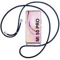 Case - Xiaomi - Mi 10 Pro - TPU - Shockproof - Flexible - Navy Blue Lanyard