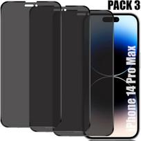 3 Pieces Tempered Glass Anti-Spy for iPhone 14 Pro Max (6.7  )