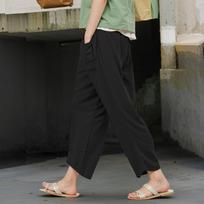 Women Linen Pants Gradient Graphic Elastic Waist Pants Casual Summer Loose Cool  Streetwear With Pockets L juoda