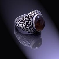 Smoky Topaz Handmade 925 Sterling Silver Jewelry Ring Size 11 y4i88