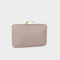 Banquet Clutch Bag, European and American Large-capacity Portable Simple Makeup Bag, Single-shoulder Chain Clip Dinner Bag rožinė