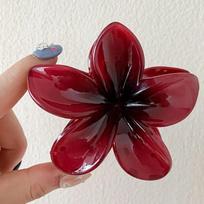 Flower Clip Retro Hairpin Flower Lady Side Half The Back Of The Head Hairpin One Size raudona