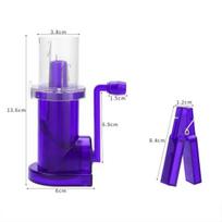 Cord Winder Hand Crank Compact Size Efficient Knitting Cord Organizer DIY Craft Portable Spool Knitting Machine violetinė