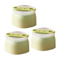 3Pcs Ice Cube Mold Food Grade BPA-Free Heat Cold Resistant Ice Cube Tray žalia