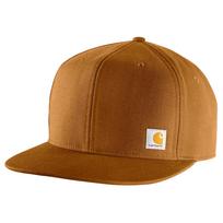 Carhartt Farm Duck Flat Brim Carhartt One Size Men's Cap, Brown,
