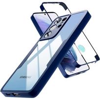Coque - BOOLING - pour Samsung S21 - Bleu Marine - Protection 360° - Bordure renforcée mėlyna