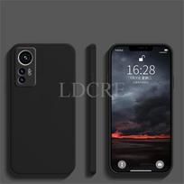 Skirta Xiaomi 12T Pro dėklas Skysto silikono Coque Skirta Xiaomi 13 Pro 13 Lite 12T Pro 12X 12S 12 11T Pro 11 Dangtelis TPU Apsauginis dėklas For Mi 12T Pro juoda