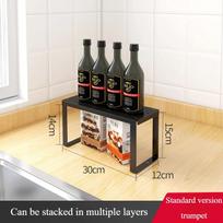 Kitchen Countertop Shelf Desktop Layered Storage Rack Cabinet Inner Compartment Storage Single Layer Metal Bathroom Organizer