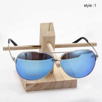 1 Pcs Wood Sunglass Display Rack Shelf Display Stand Glasses Wooden Durable Eyeglasses Show Stand Holder Soporte Gafas Madera
