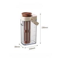 1000ml Cold Brew Coffee Maker Household Juice Tea Filtering Cold Water Pitcher Outdoor Cold Brew Bottle Large-capacity Coffeepot