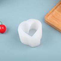 1vnt 3D širdelės formos žvakės silikono forma, pasidaryk pats, rankų darbo žvakių dekoravimo forma