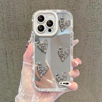 Folding Love for IPhone16 IPhone Case 15promax Electroplating 14 High-end Sense 13 Full-inclusive Anti-fall iPhone 7 Plus/8 Plus white
