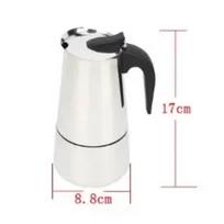 4/6/9 Cups Moka Pot Stainless Steel Moka Coffee Maker Espresso Cups Coffee Makers Latte Percolator Stove Top Moka Coffee Maker
