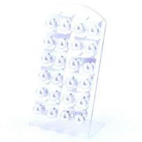 8mm Cute Resin Imitation Pearl Stud Earrings - 12 Pairs