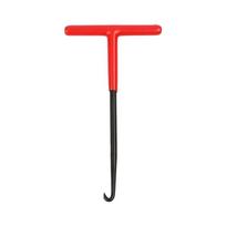 SEAMETAL Motorcycle Exhaust Spring Puller Remover Tool Nonslip Handle T Shaped Spring Install Removal Tool for Scooter raudona