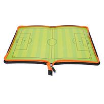 Futbolo treniravimo lenta su rašikliu ir 2 magnetiniais žymekliais, užtrauktuku užlenkiama futbolo strategijos lenta
