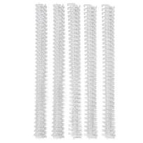 100Pcs Double Loop Wire Binding Spine 60 Sheet Capacity 3:1 Pitch 34 Loop 9.5mm Diameter Set Kit