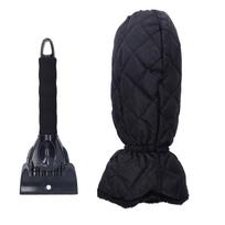 Waterproof Ice Scraper Mitt 2 in 1 Design Elastic Band Design Easy to Hold Convenient Cold Proof