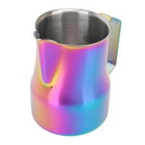 Pieno ąsotis 450ML 304 nerūdijančio plieno putojimo puodelis be lašėjimo Kavos garinimo ąsotis Titanas Colorful gray