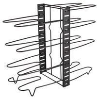 Pan Stand 8 Layers Adjustable Stable Support Strong Bearing Capacity Black Pot Pan Storage Shelf