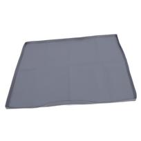 Viršutinis skalbimo mašinos ir džiovyklės kilimėlis 50x60cm neslystantis silikoninis viršutinis apsauginis dangtelis skalbyklai pilka spalva