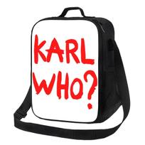 Who Slogan Thermal Insulated Lunch Bags Women Resuable Lunch Tote for Work School Travel Storage Bento Food Box 26.5x20x11.5CM smėlis