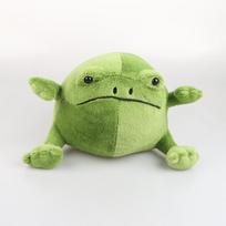 Ricky Lietaus Varlė Animacinė Varlės Lėlė Daugiaspalvė Pagalvė Minkštas Pliušinis Žaislas Vienišas 30*23*20cm žalia