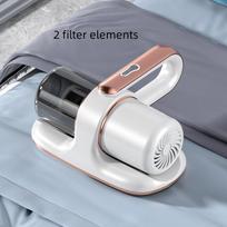 100W Namų belaidis čiužinio dulkių siurblys erkių šalinimo priemonė Nešiojama UV sterilizavimo mašina Rankinis dulkių siurblys 2 filter elements balta