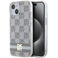 Dkny Dkhmp14Shcptse Iphone 14 / 15 / 136.1 Beige Hardcase Iml Checkered Mono Pattern & Printed Stripes Magsafe