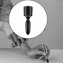 Carving Hammer for Leatherwork, Nylon Tool with Wooden Grip Crafting Short Black