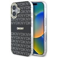 Dkny Dkhmp16Shrhsek Iphone 16 6.1       Czarny/Black Hardcase Wzór Tekstury Powtarzalnej z Paskiem