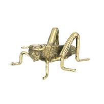 Kietas žalvarinis kriketo ornamentas retro arbatos augintinis metalinis vabzdys biuro stalo dekoracija vabzdžių entuziastams kūrybinė kolekcija