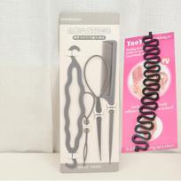 5pcs/set French Braid Tool Loop Elastic Hair Bands Remover Cutter Rat Tail Comb Metal Pin Tail Braiding Combs for Hair Styling