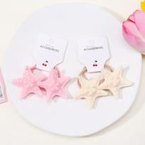 4Pcs New Pentagram Rubber Band Hair Ring Hair Clips for Kids Fashion Headdress No Harm to Hair Baby Hair Accessories Gift Size fits all