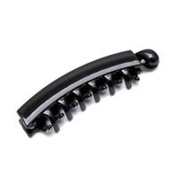 10cm Pony Hair Clip for Women and Girls Fashion Banana Clip Barrettes Black and Pink Solid Color Plastic Hairpins High Quality