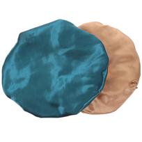 2Pcs Satin Sleep Bonnet Shower Hair Protection Moisture Retention Elastic Spa Bonnets Women Sleeping Hats