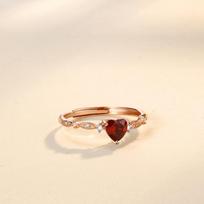 Love Ruby Korean Version of Personalized Index Finger Ring Design Sense Niche Simple Cold Wind Ring Women