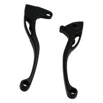 1 Pair of Front Brake and clutch Levers for Motorcycle, Made of Aluminum Alloy, 8 mm, Black