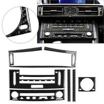 Carbon Fiber Air Vent Ac & Cd Panel Cover Set for Is250 Is350 2014-2018