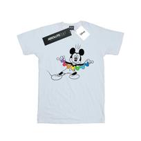 Disney Mens Mickey Mouse Rainbow Chain T-Shirt XXL