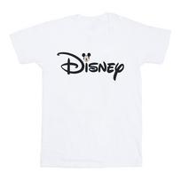 Disney Mens Mickey Mouse Logo Head T-Shirt XXL balta